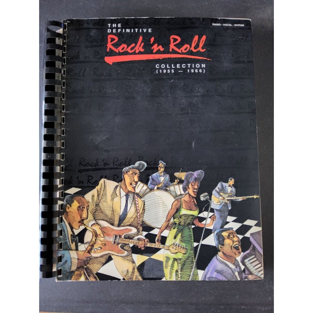 Vintage 1989 Hal Leonard Publication The Definitive Rock & Roll Collection 1955-